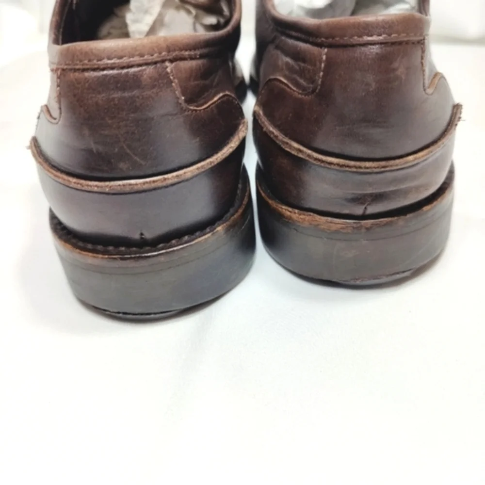 To Boot X Adam Derrick New York Derby Lace Up Brown Leather Mens Shoes Size 10